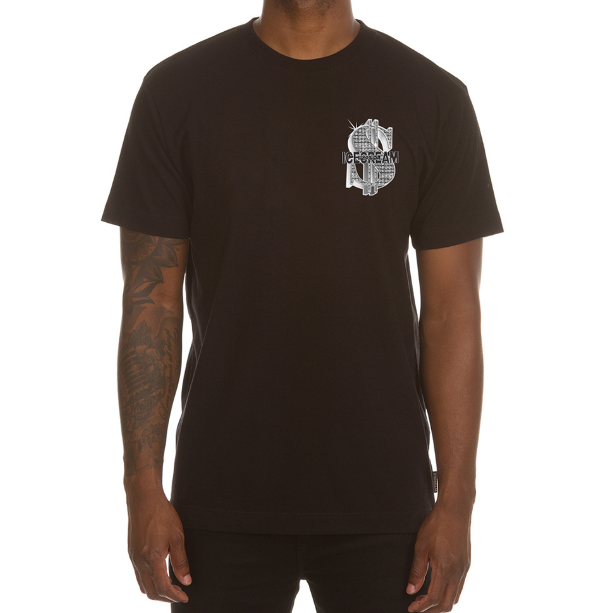 Icecream Stairs To Success SS Tee (Black) - Ice Cream