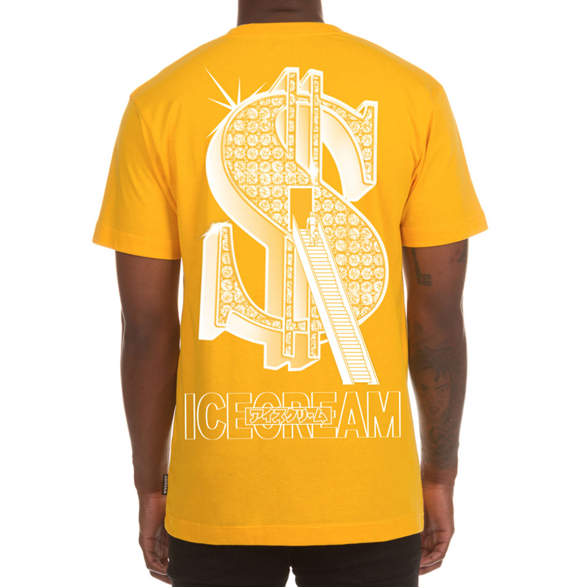 Icecream Stairs To Success SS Tee (Gold Fusion) - Ice Cream