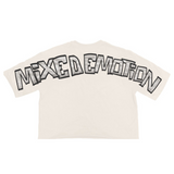 Mixed Emotion "Monster" Cropped Tee (Cream) - Mixed Emotion