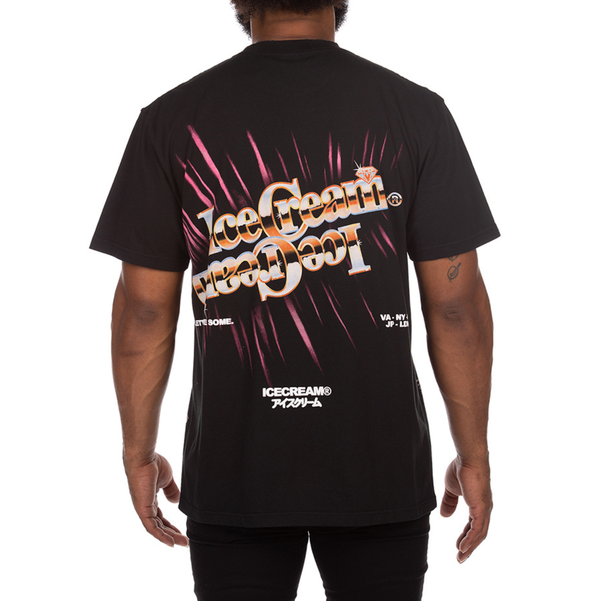 ICECREAM Fear Of Rich Planet S/S Knit OVERSIZED TEE (Stretch Limo) - SNEAKER TOWN