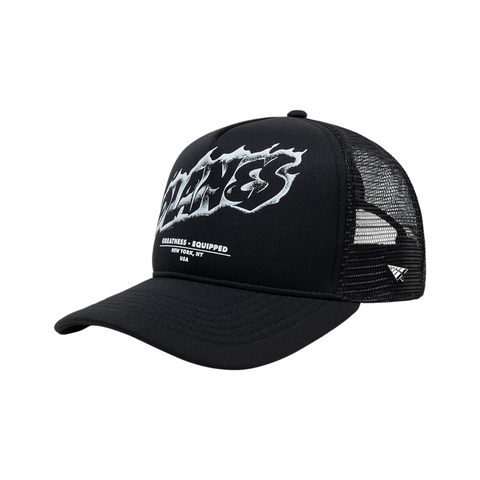 Paper Plane Greatness Equipped Trucker Hat (Black) - Paper Plane