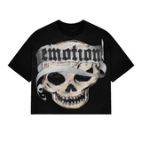 Mixed Emotion 'Pirate" Cropped Tee (Black) - Mixed Emotion