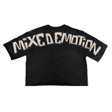 Mixed Emotion 'Pirate" Cropped Tee (Black) - Mixed Emotion