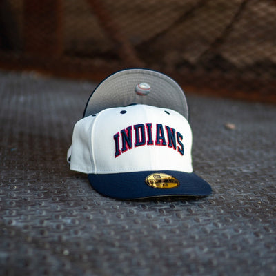 New Era Cleveland Indians Grey UV (Off White/Navy) - New Era