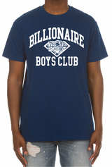 Billionaire Boys Club College SS Tee (Navy Peony)