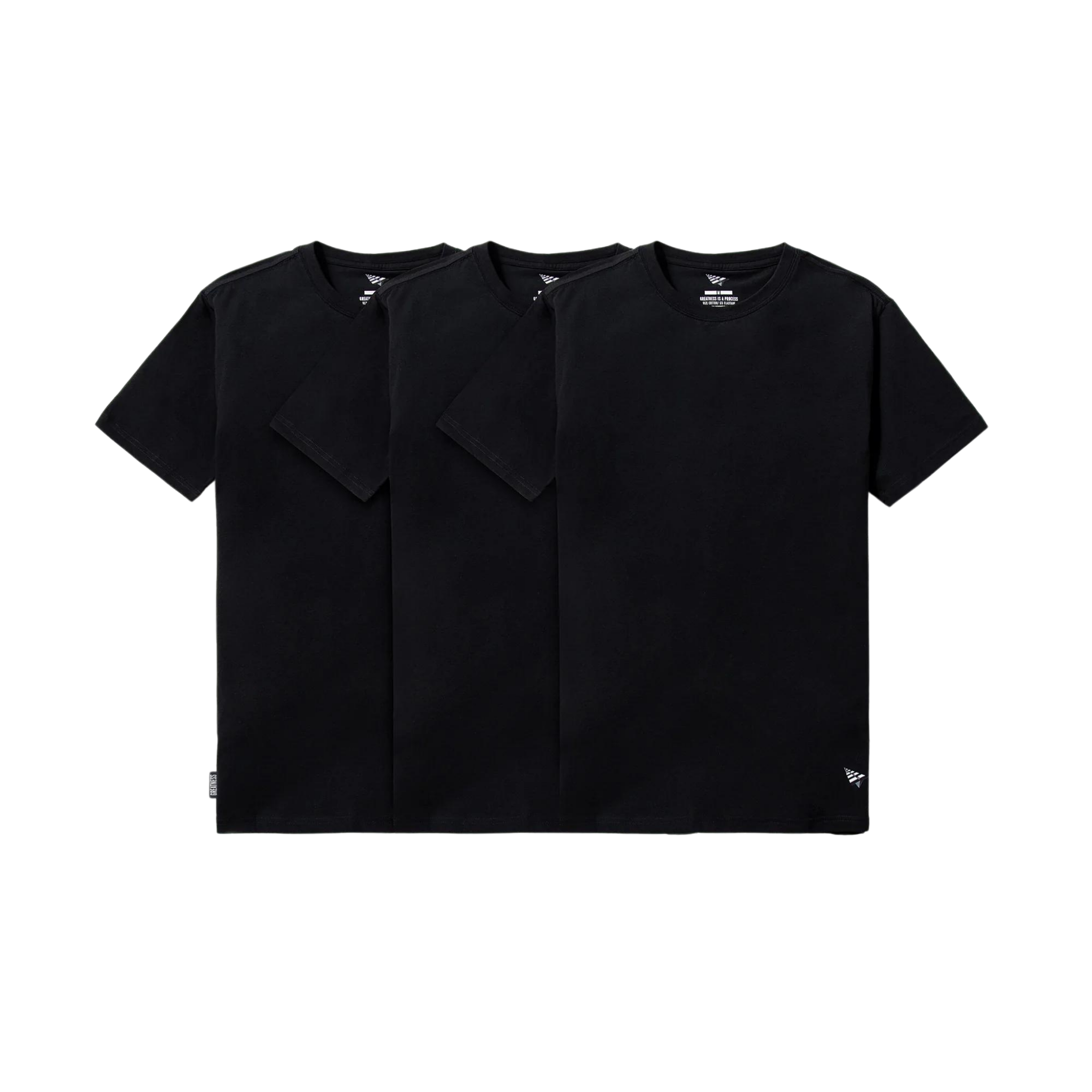 Paper Plane Essential 3 Pack Tee (Black) - Paper Plane
