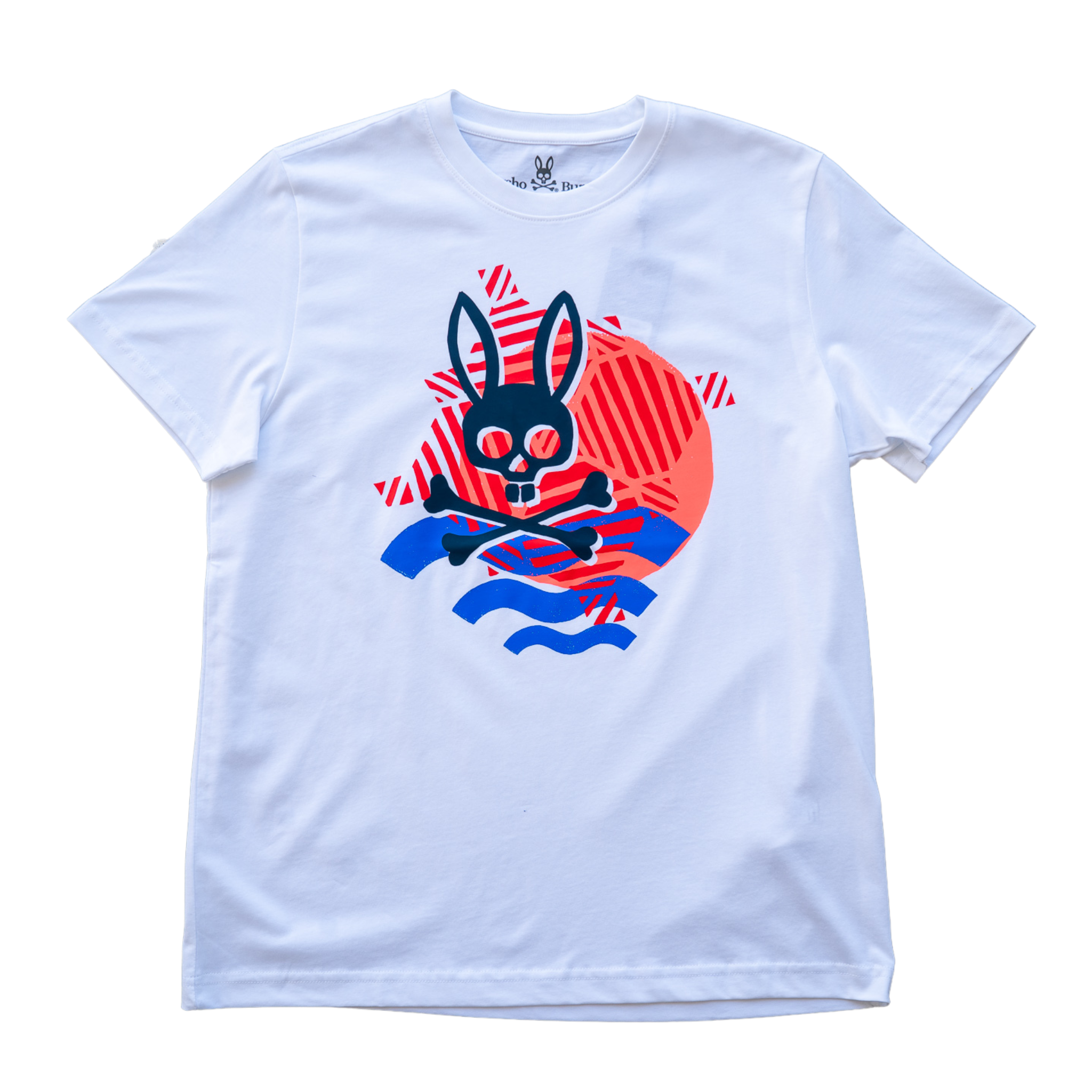 Psycho Bunny Balden Graphic Tee (White) - Psycho Bunny