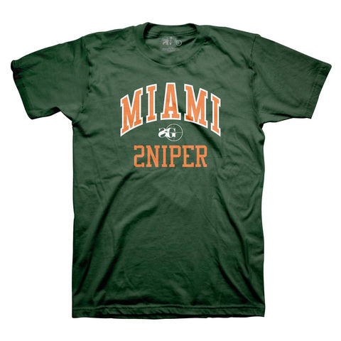 Sniper Gang Canes T-shirt (Hurricane Green) - Sniper Gang Apparel