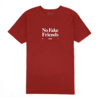 Outrank No Fake Friends T-shirt (Red) - Outrank