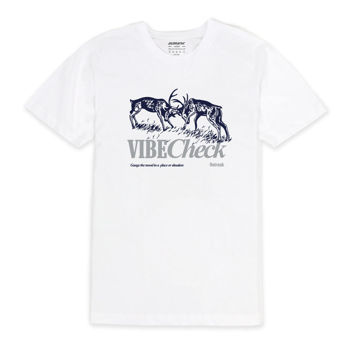 Outrank Vibe Check T-shirt (White) - Outrank