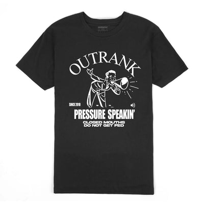 Outrank Pressure Speaking T-shirt (Black) - Outrank