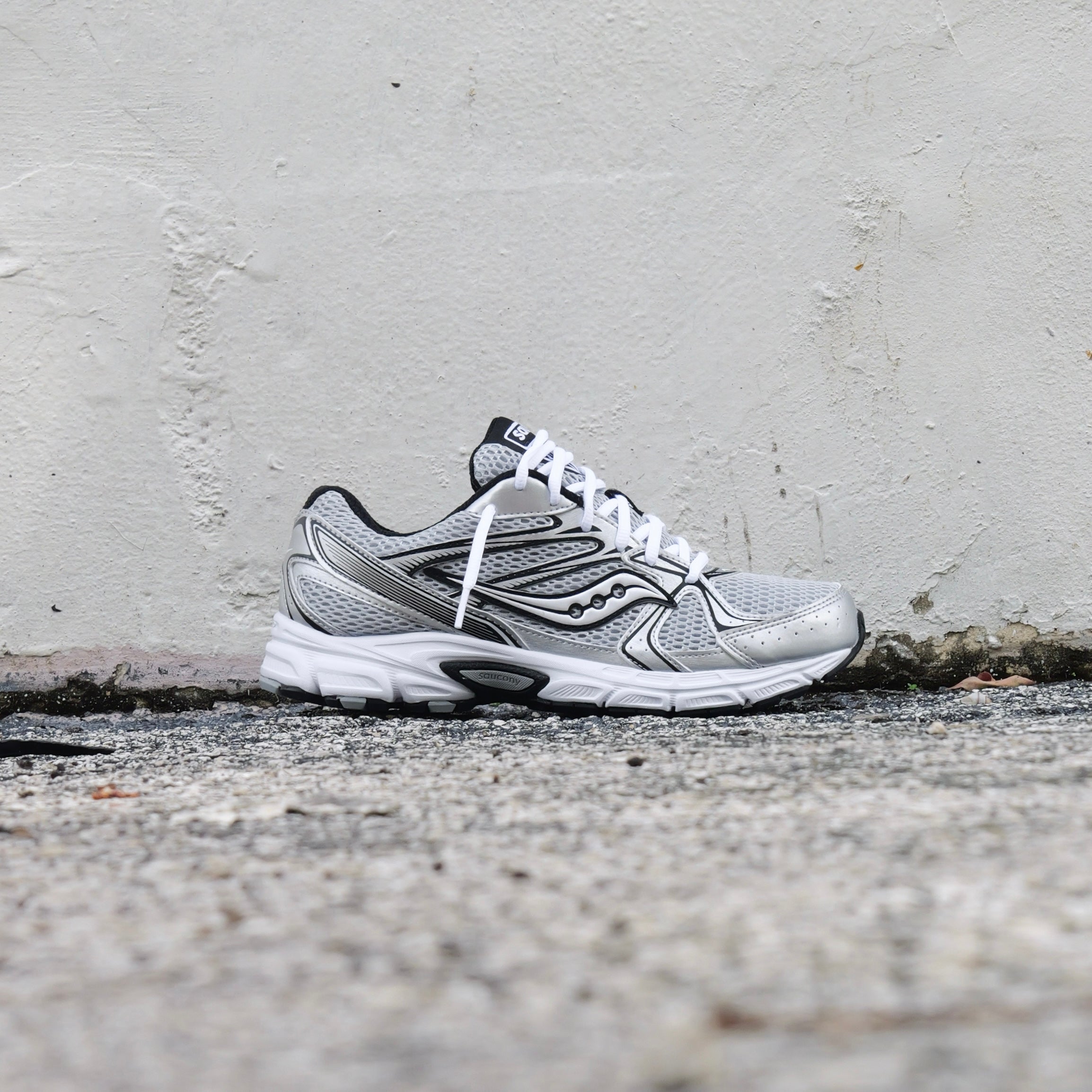 Mens Saucony Ride Millennium (Silver/Black)