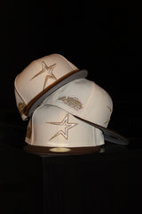 New Era Houston Astros Astrodome The Original Stadium Side Patch 59Fifty Fitted (Off White/Burnt Wood)