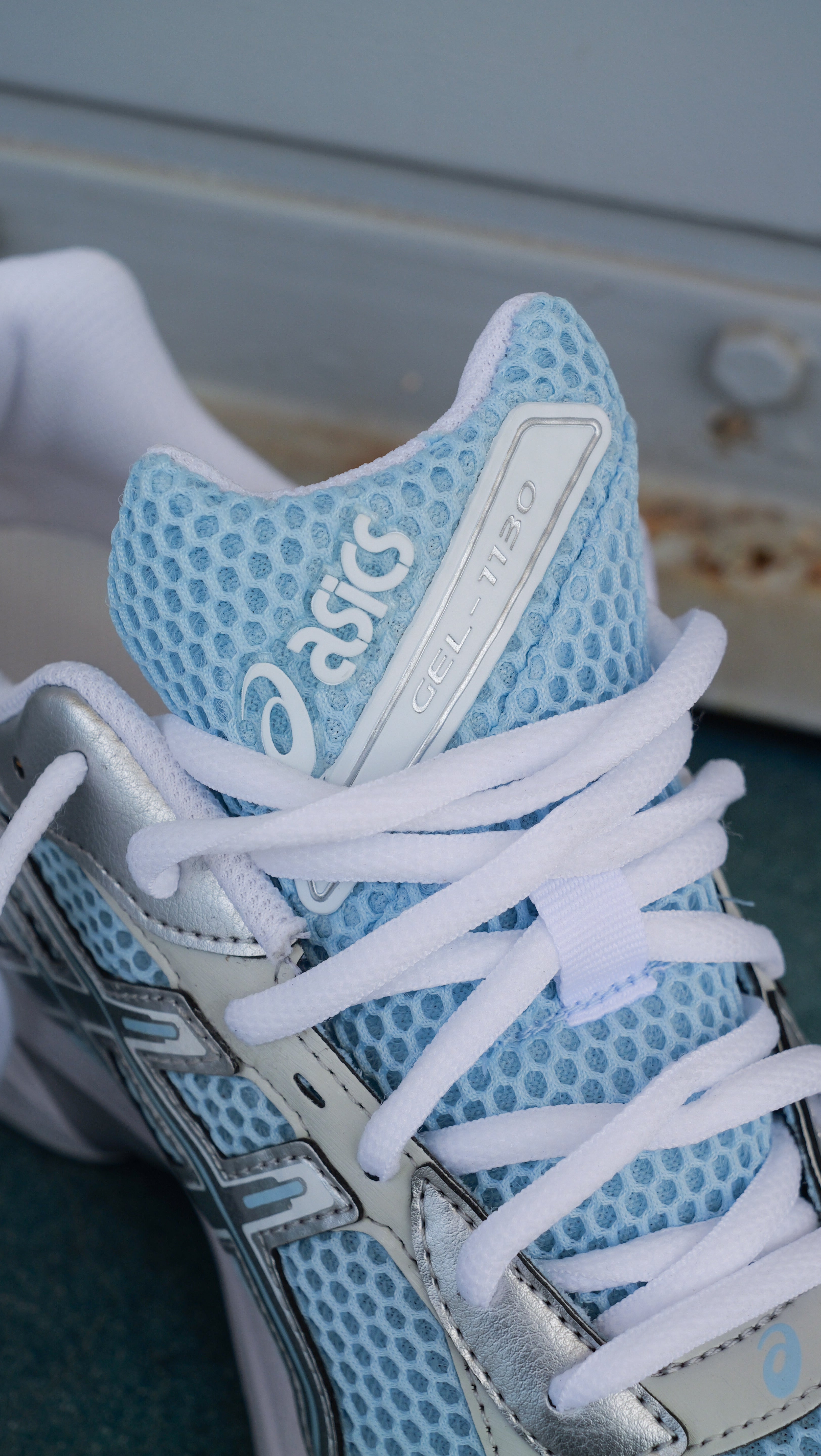 Mens Asics Gel-1130 (Faded Denim/Pure Silver) - Asics