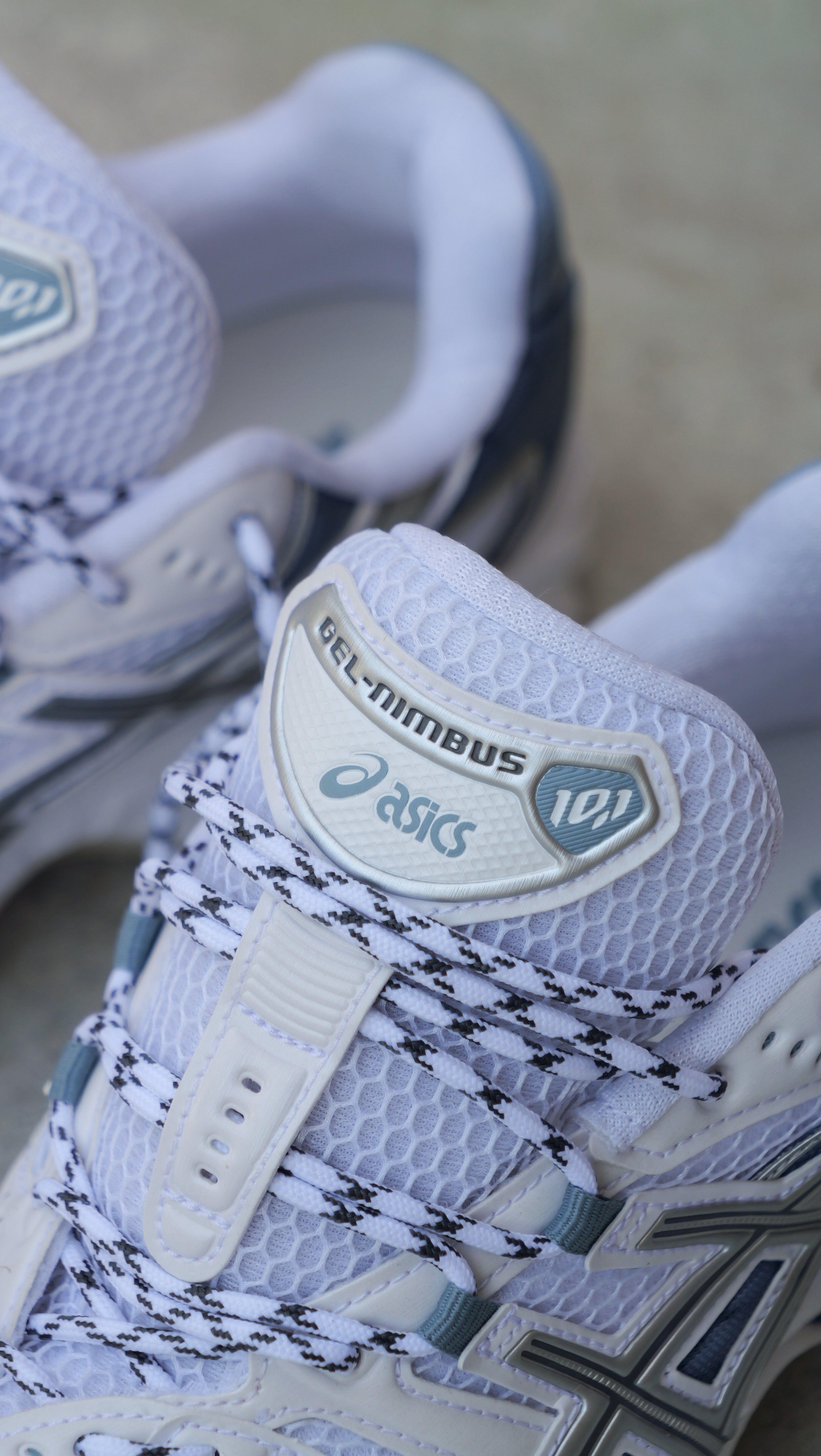Mens Asics Gel-Nimbus 10.1 (White/Slate Blue) - Asics