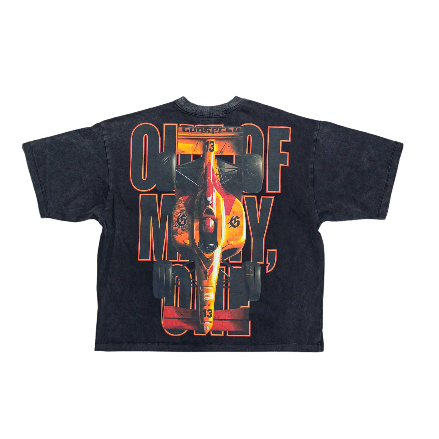 Godspeed F1 Finishline Tee (Black Wash) - Godspeed