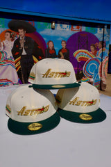 New Era Houston Astros Astrodome The Original Side Patch Grey UV 59Fifty Fitted (Chrome/Green)
