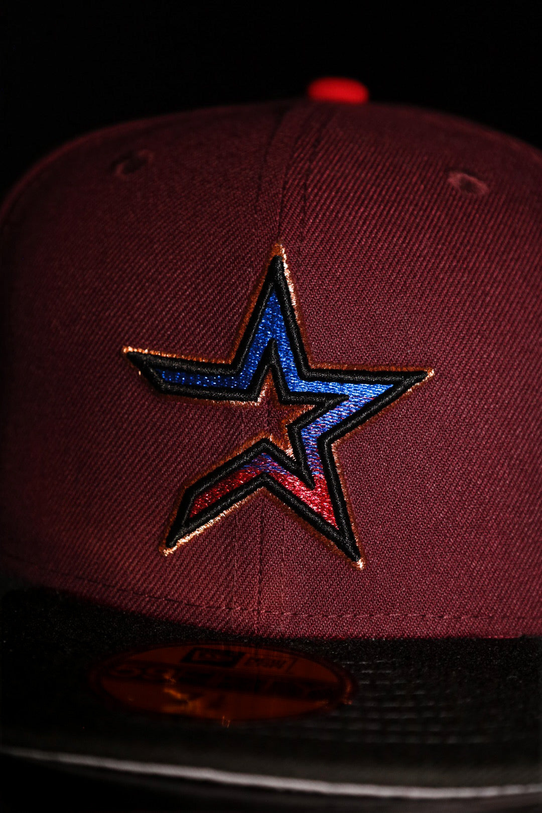New Era Houston Astros 2005 World Series Side Patch Fitted (Maroon/Black)