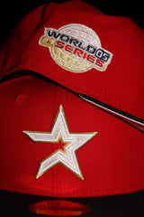 New Era Houston Astros 2005 World Series Side Patch Fitted (Red/Black) - ST New Era