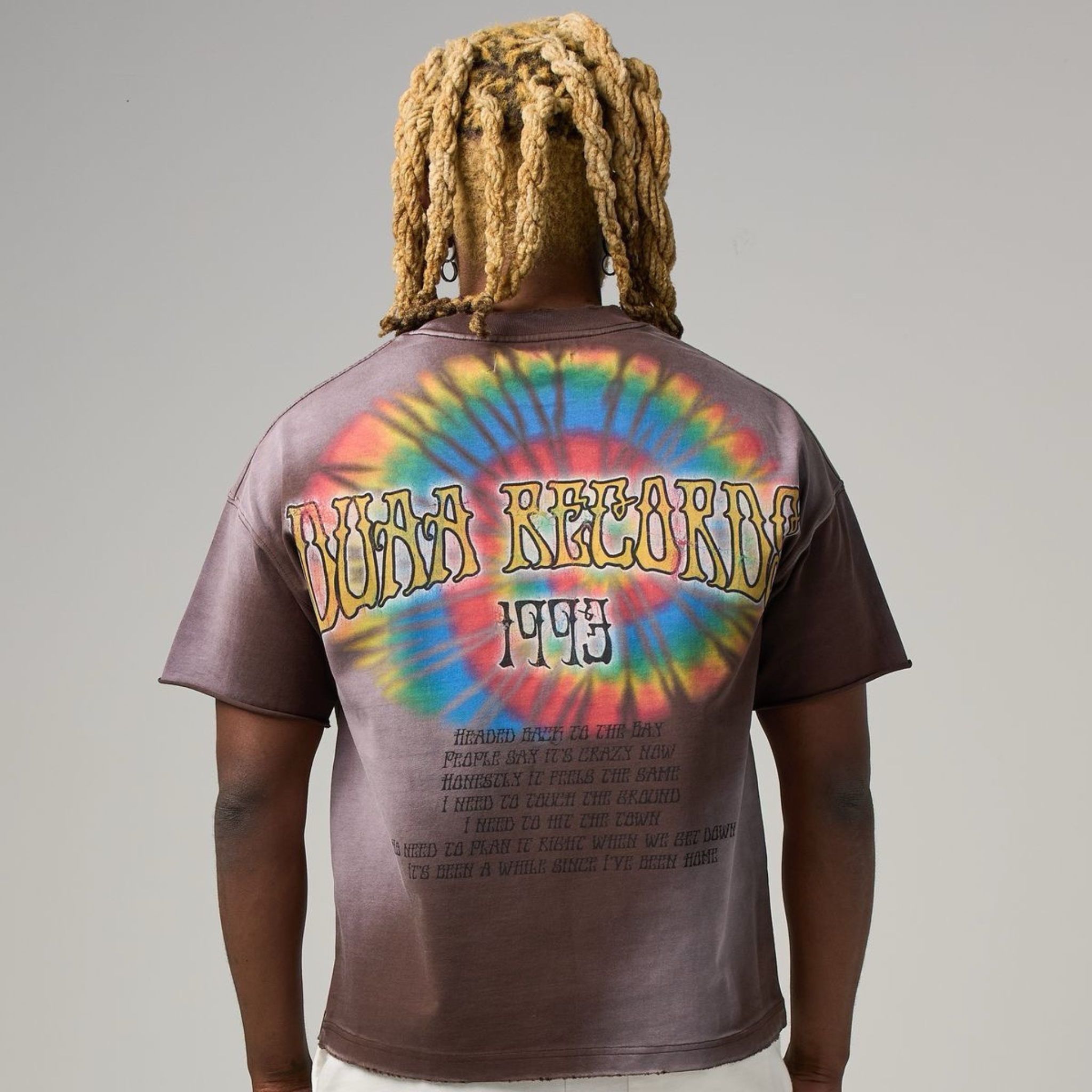 DUAA "Groove" SS Tee (Faded Grey) - DUAA