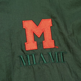 Mitchell & Ness Authentic "Miami Hurricanes Anorak Vintage Logo" Half-Zip Jacket - Green