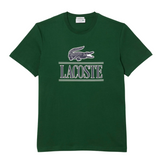 Lacoste Unisex Regular Fit Heavy Cotton Jersey T-Shirt (Green) - Lacoste