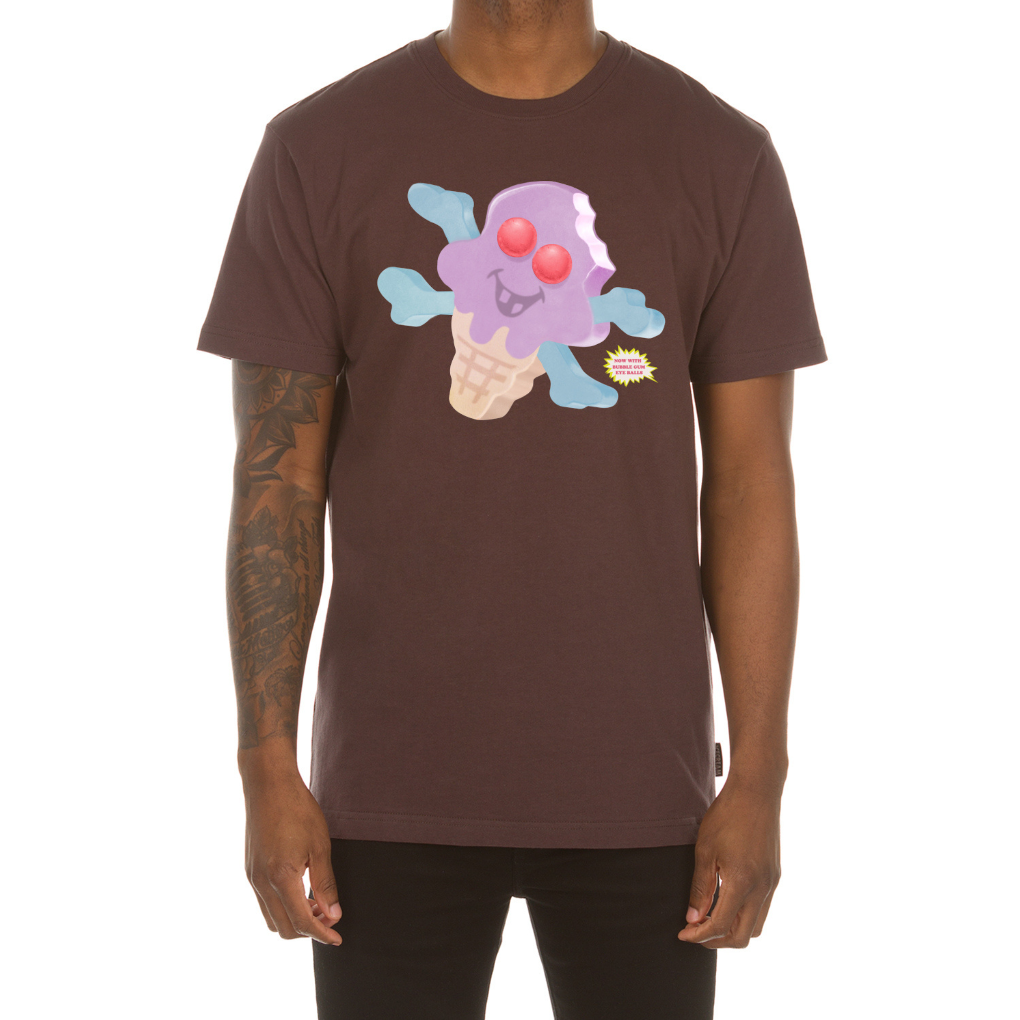 IceCream Gumball Eyes SS Tee (French Roast) - Ice Cream