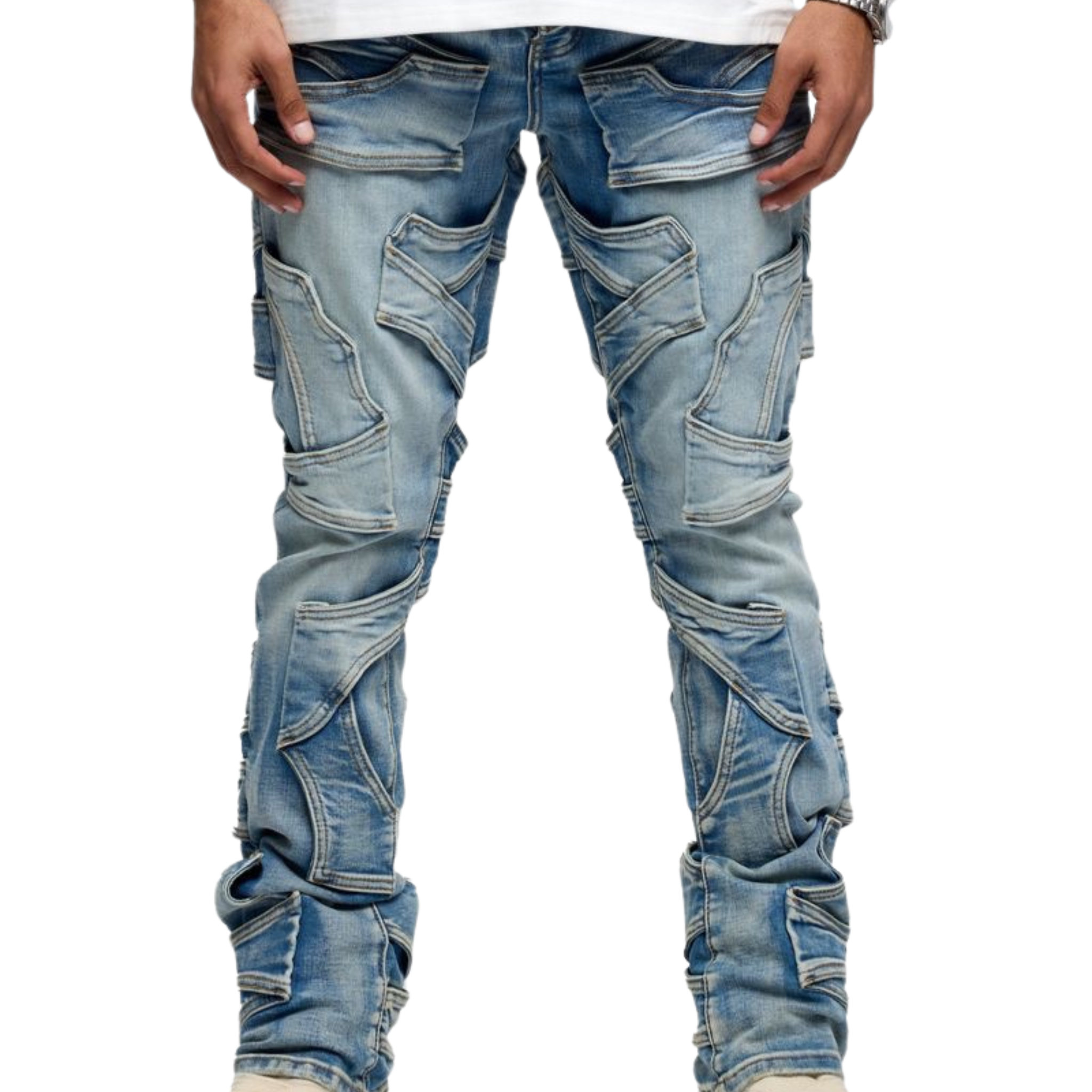 VALABASAS "Pumped" Stacked (Light Blue Wash)