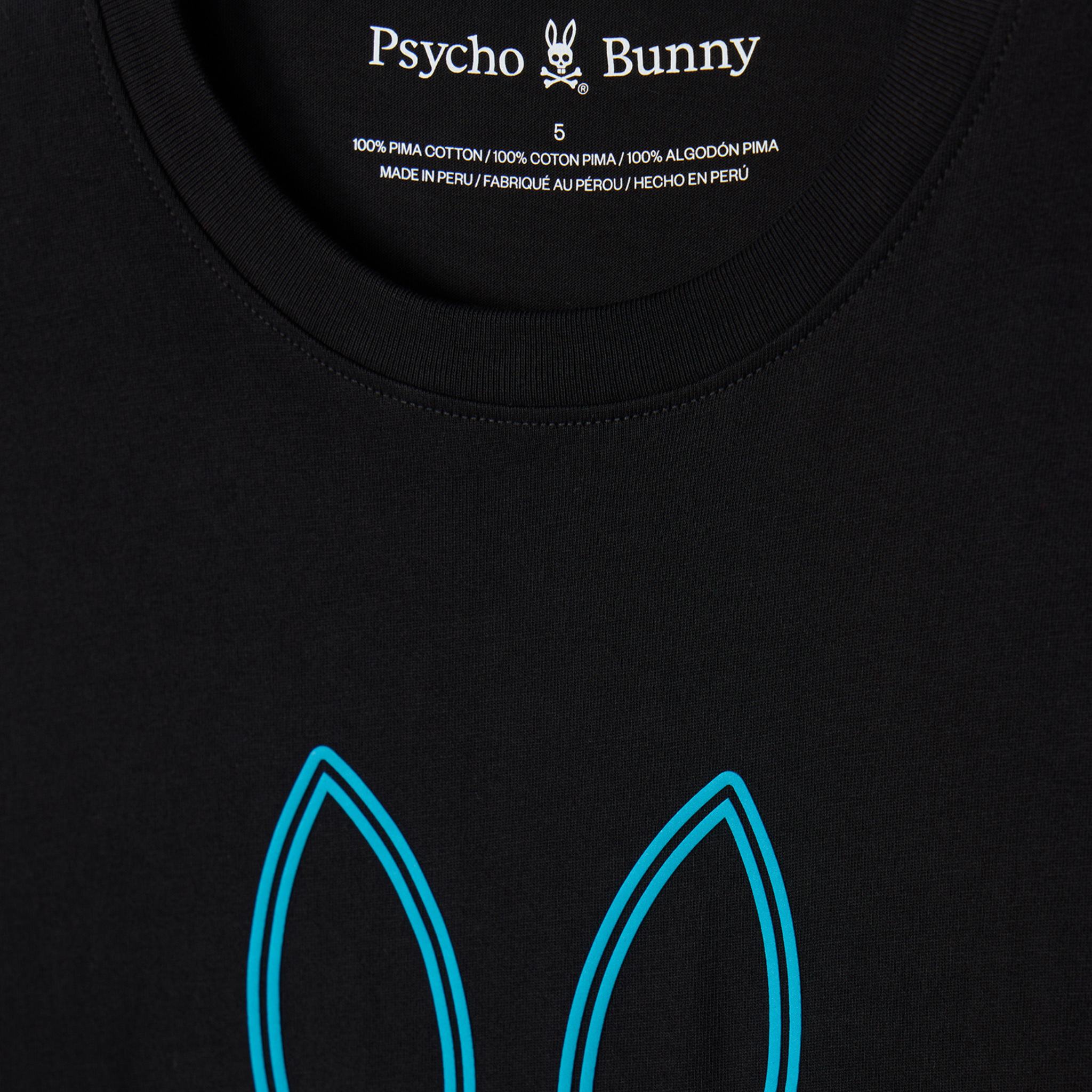 Psycho Bunny Richardson Graphic Tee (Black)