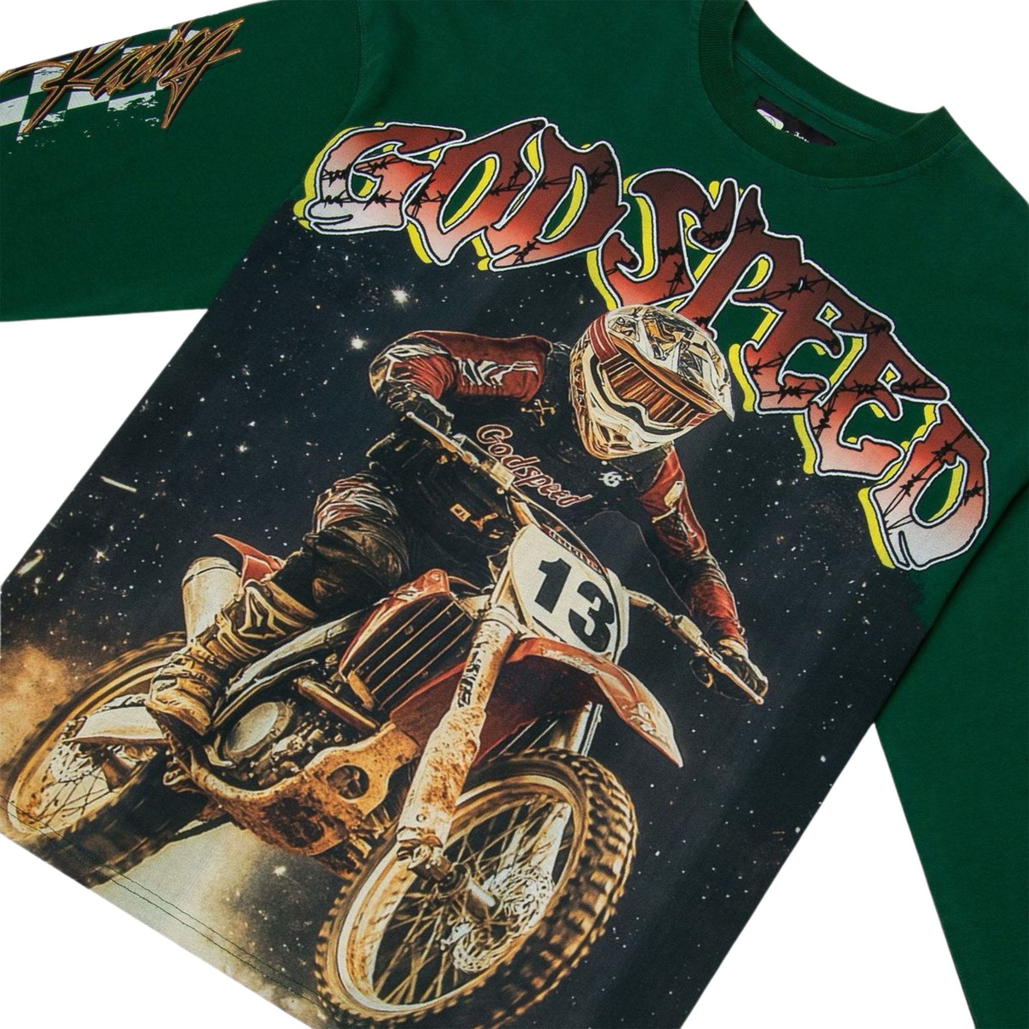 Godspeed "Full Throttle" LS T-Shirt (Green)