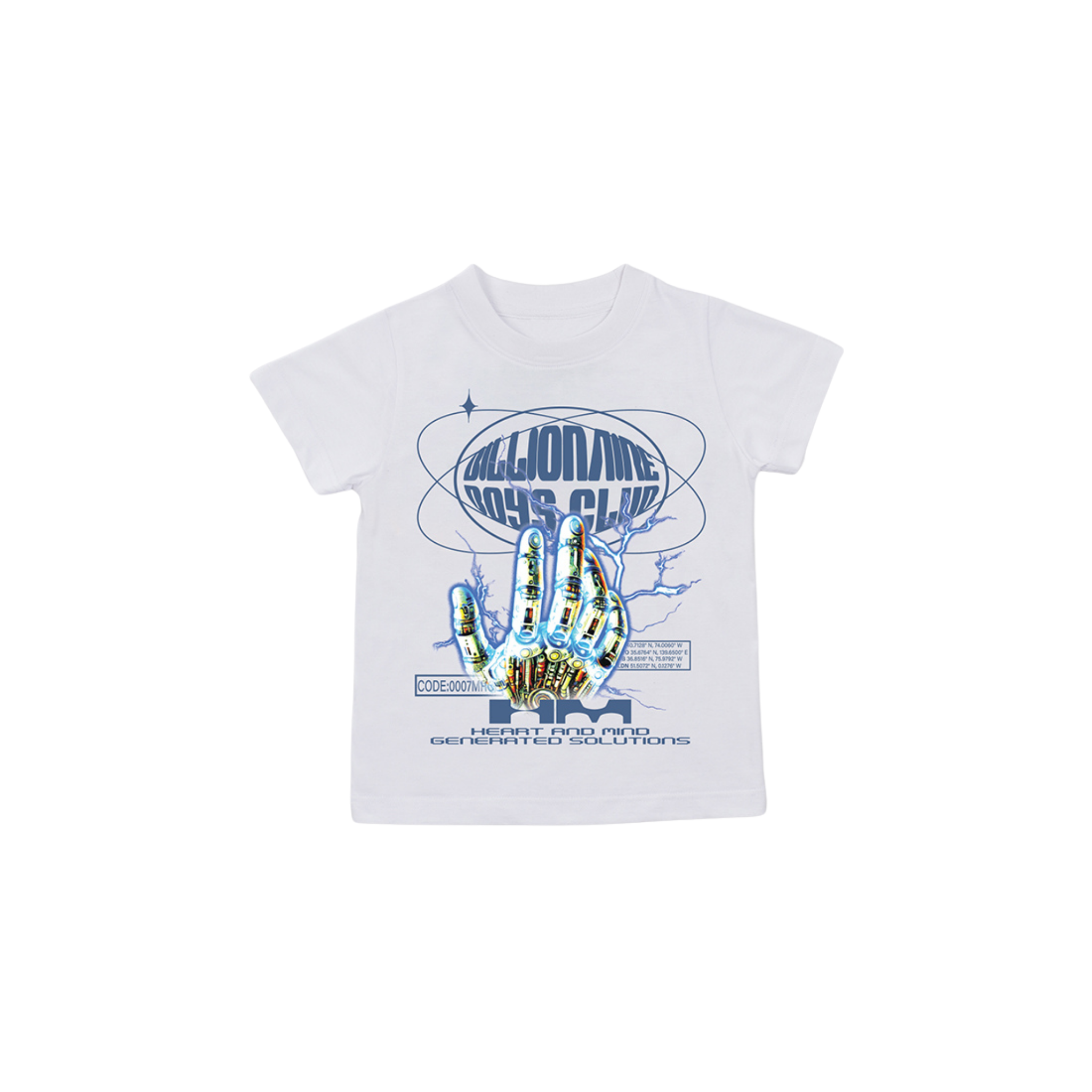 Kids Billionaire Boys Club BB Code SS Tee (White)