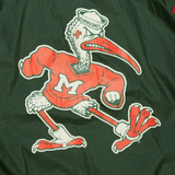 Mitchell & Ness Authentic "Miami Hurricanes Anorak Vintage Logo" Half-Zip Jacket - Green