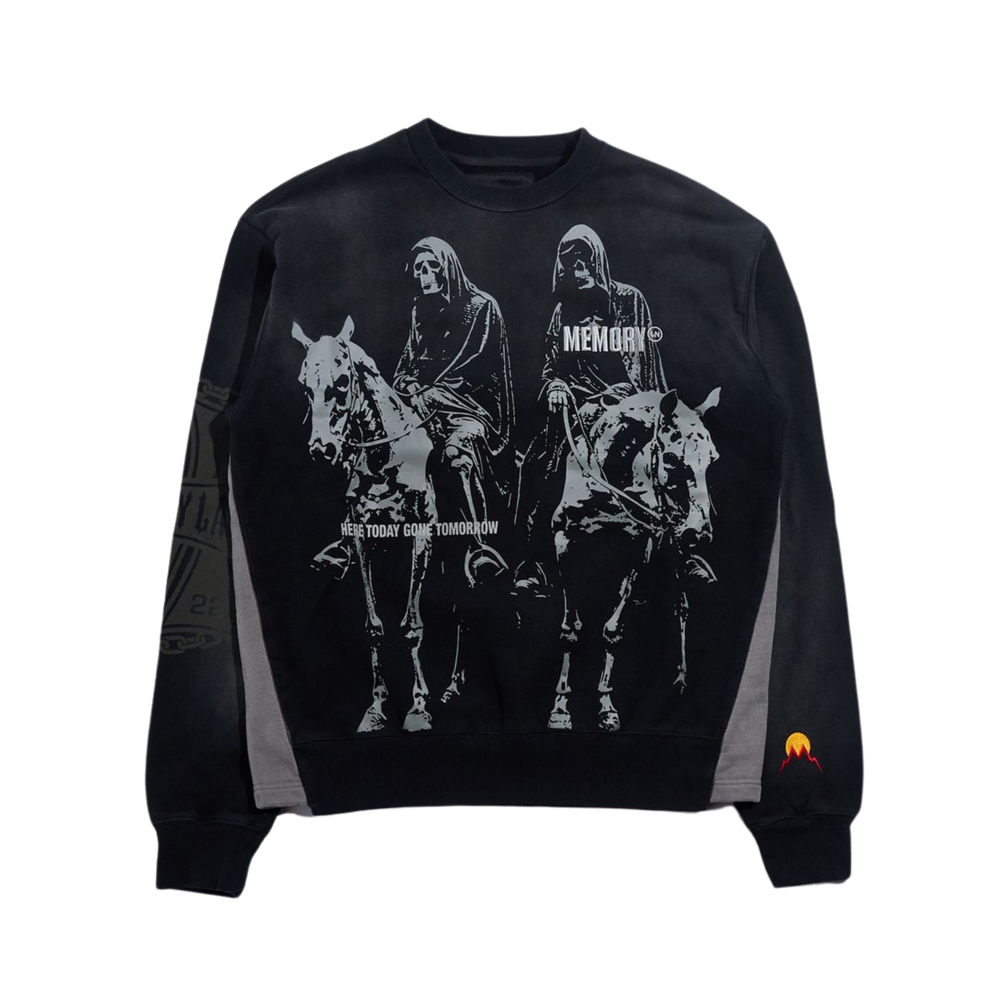 Memory Lane Reapers Flare Crewneck (Vintage Black)