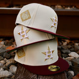 New Era Houston Astros World Series Side Patch Fitted (Off White)