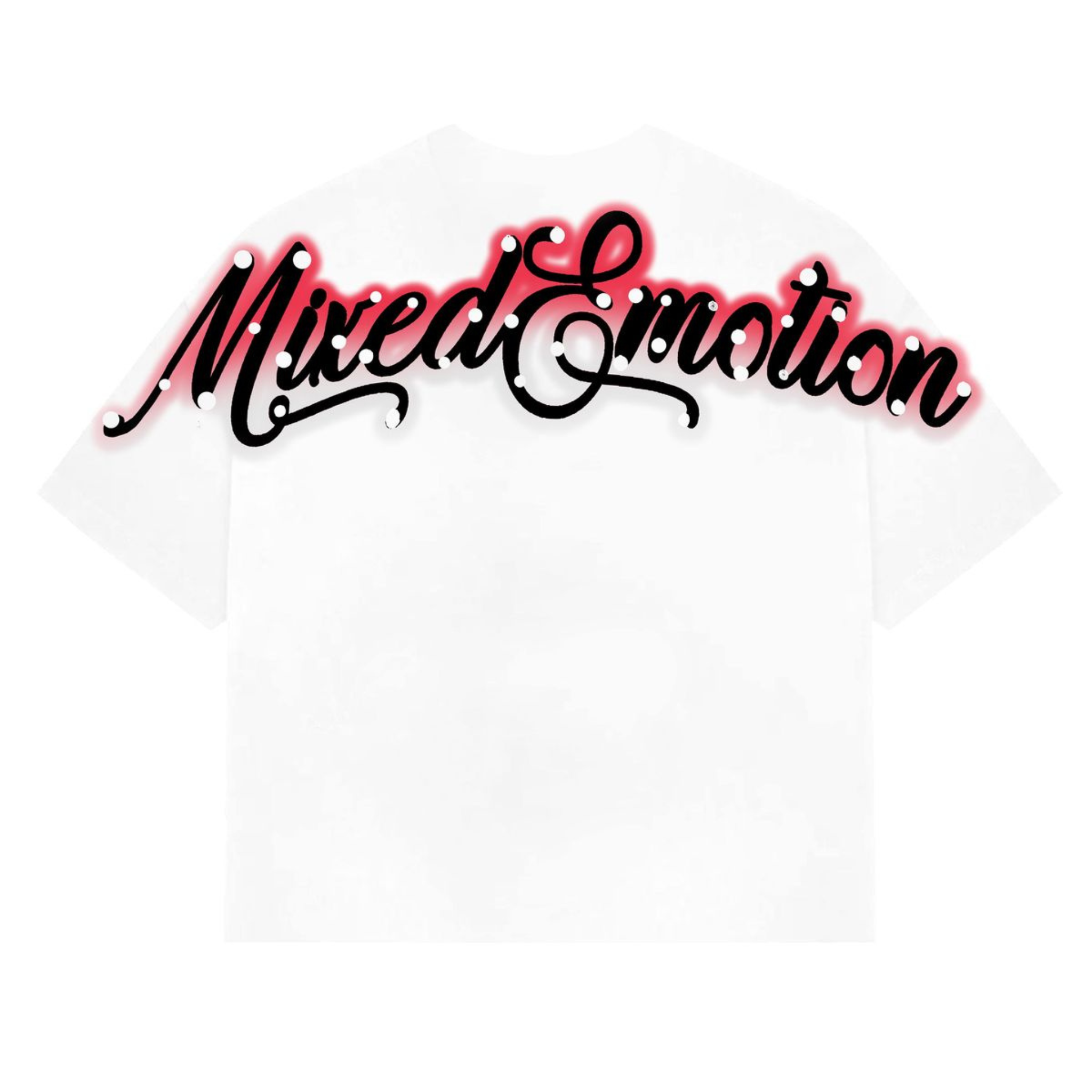 Mixed Emotion 'Bliss' Cropped Tee (White)