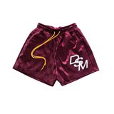 DSM "Checkered" Nylon Shorts (Maroon) - Diet Starts Monday
