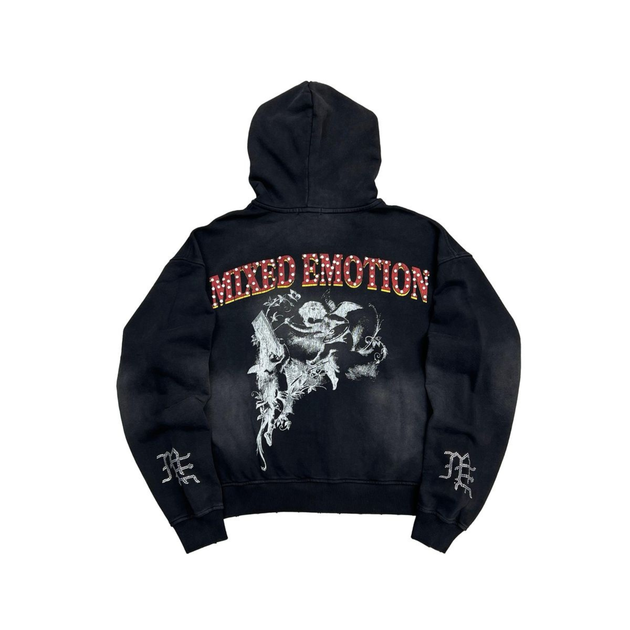 Mixed Emotion "Broken Wings" Hoodie (Black) - Mixed Emotion