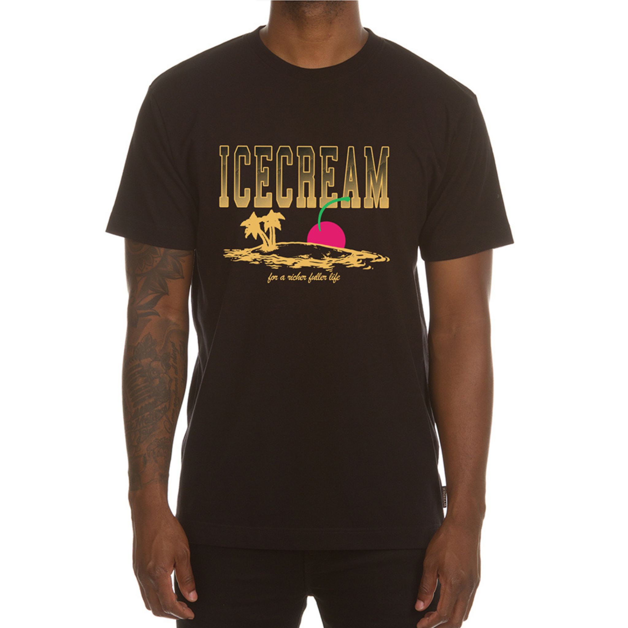 Ice Cream Life SS Tee (Black) - Ice Cream