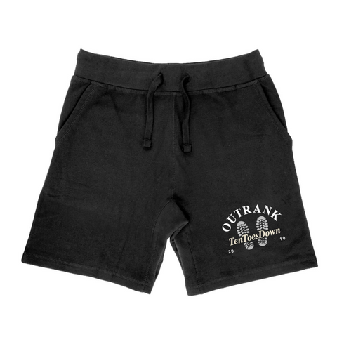 Outrank Ten Toes Down Shorts (Black) - Outrank