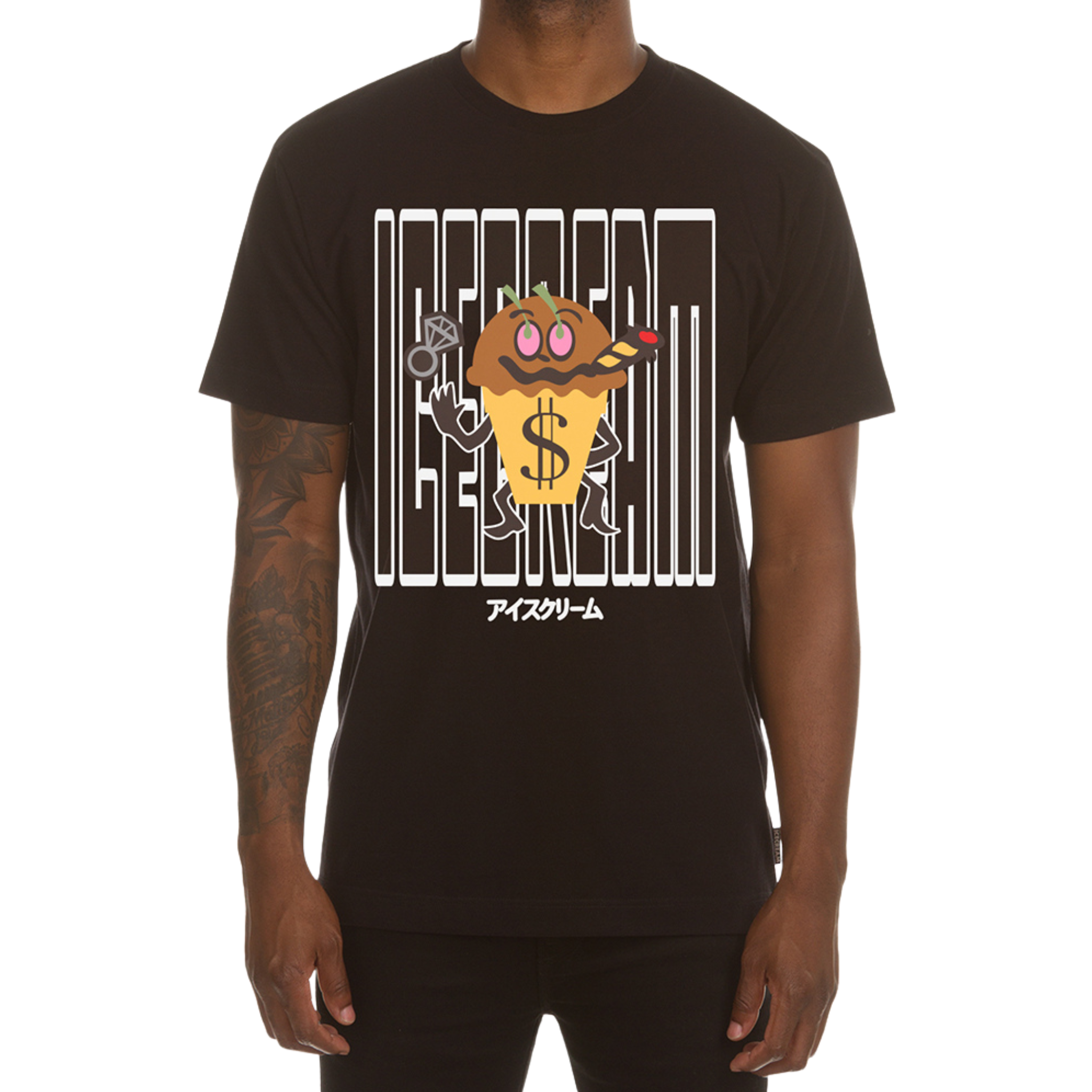 Icecream Smokey SS Tee (Black)