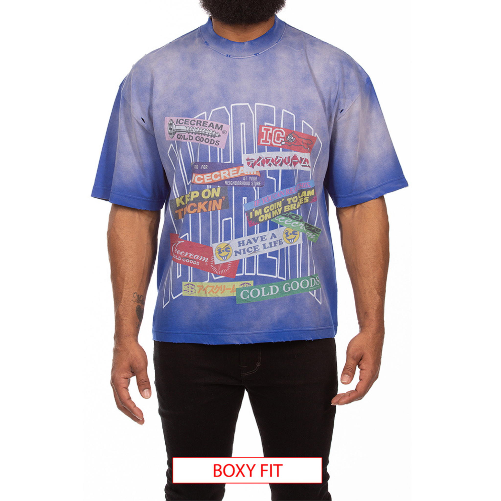 Icecream "Bumper" SS Knit Tee (Surf The Web) - Ice Cream