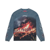 Godspeed 'Hollywood Inferno' LS Tee (Blue Wash)