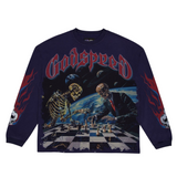 Godspeed "Checkmate" LS T-Shirt (Navy)