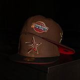 New Era Houston Astros 2005 World Series Side Patch Fitted (Walnut/Black) - ST New Era