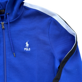 Polo Ralph Lauren Double Knit Full-Zip Hoodie (Deep Blue/White)