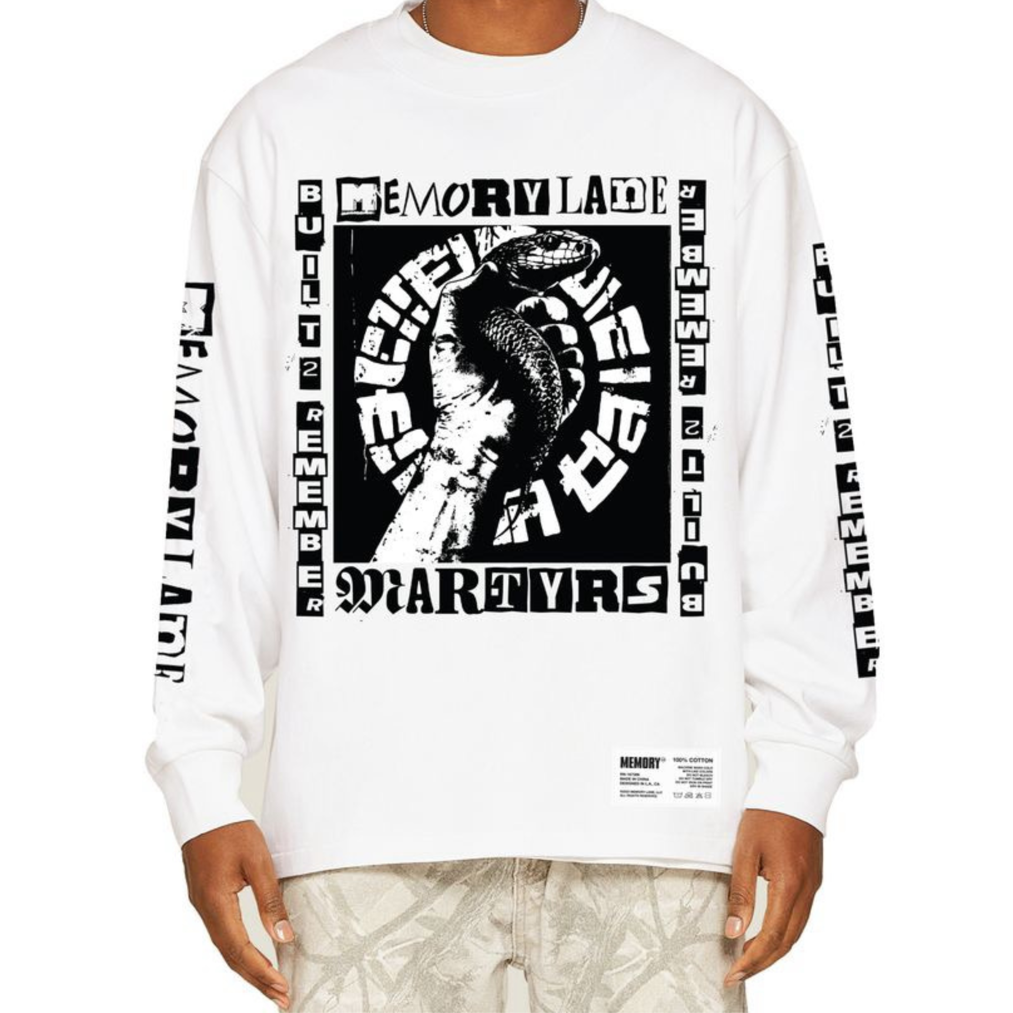 Memory Lane COBRA MARTYRS LONG SLEEVE (White)