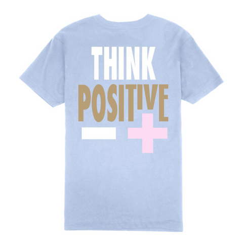 Outrank Think Positive T-shirt (Light Blue) - Outrank