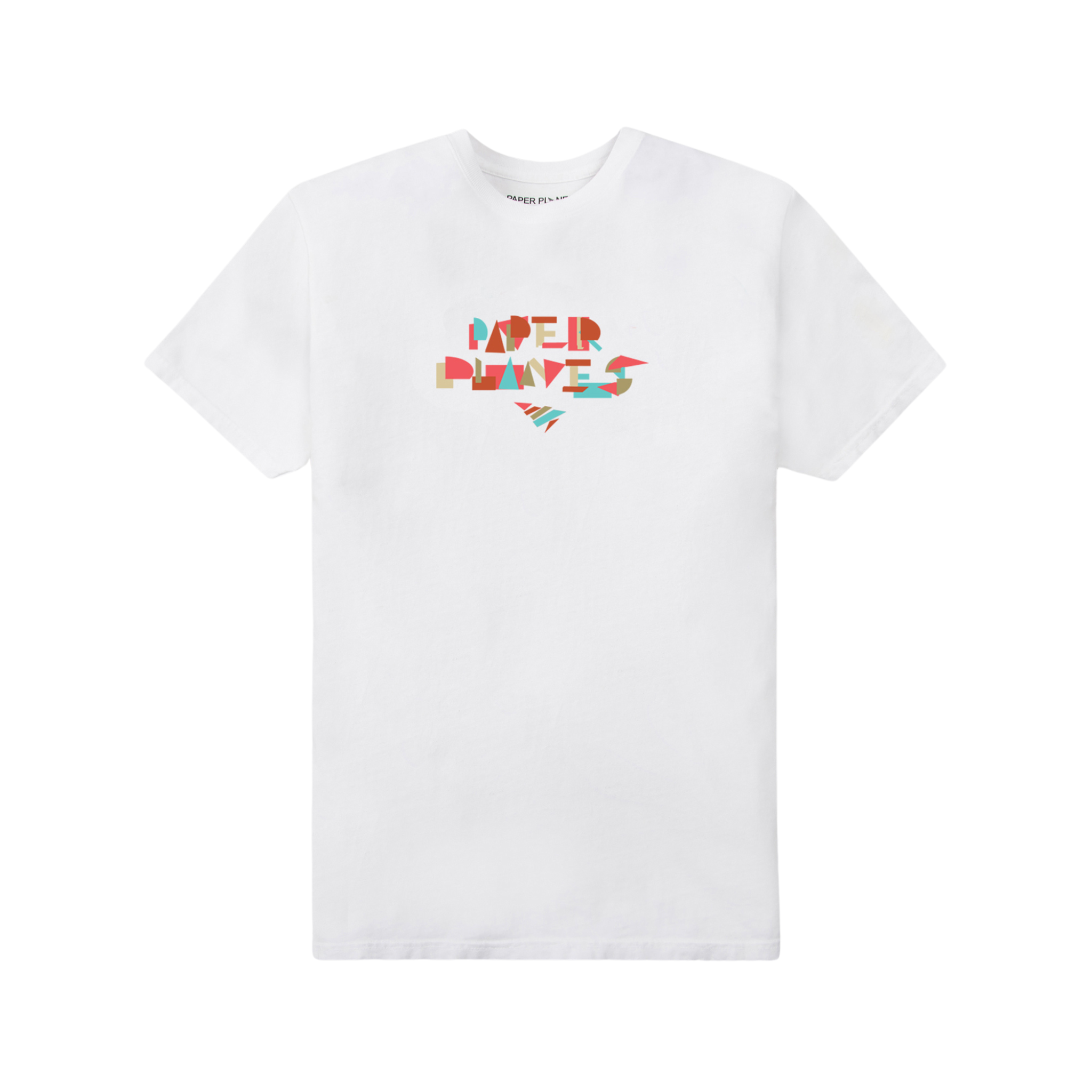 Paper Plane Mosaic Tee (White) - Paper Plane