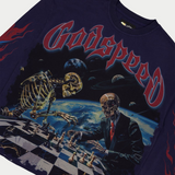Godspeed "Checkmate" LS T-Shirt (Navy)