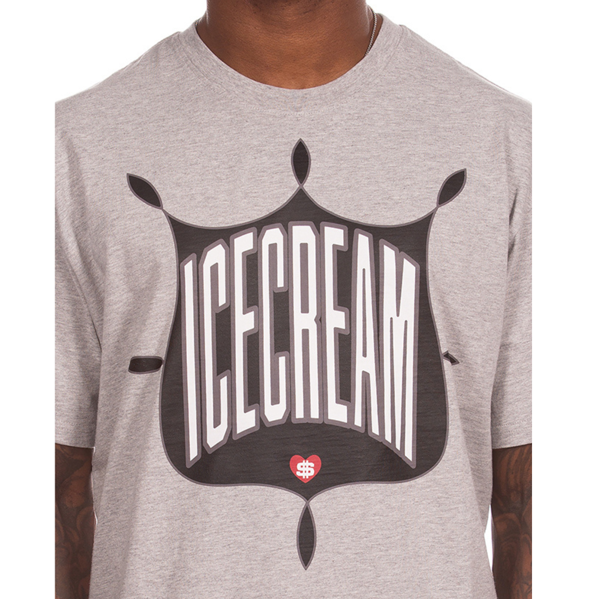 Icecream "Emblem" SS Tee (Heather Grey) - Ice Cream